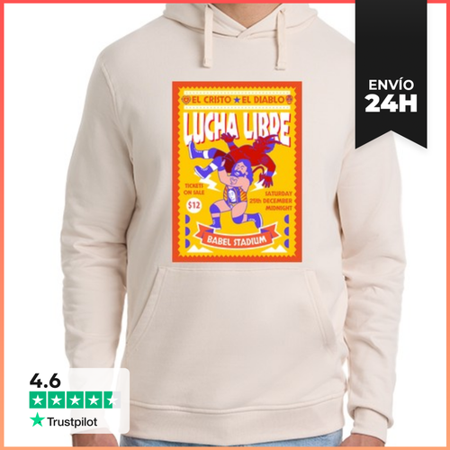 Sudadera Unisex Con Capucha LUCHA LIBRE LaTostadora - latostadora.com - Modalova