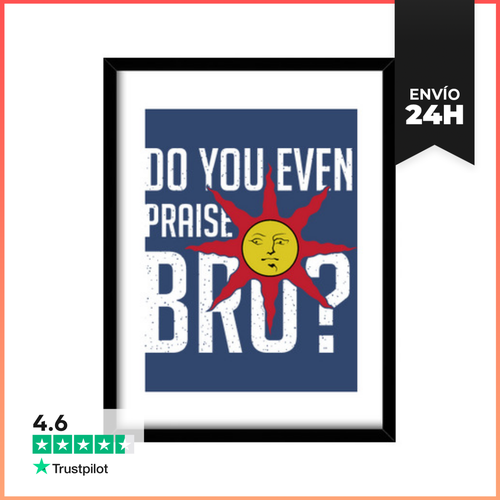 Cuadro Con Marco Vertical Do You Praise? LaTostadora - latostadora.com - Modalova