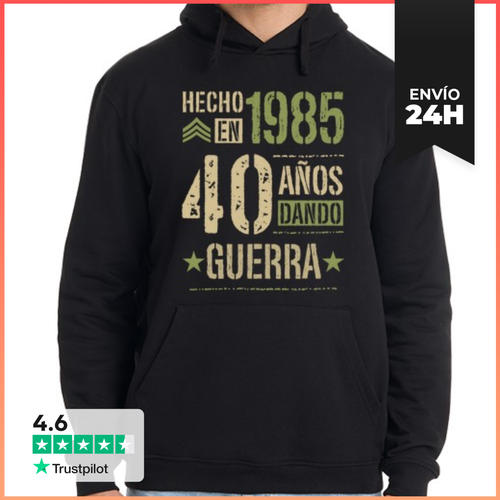 Sudadera Unisex Con Capucha 40 Cumpleaños Hecho En 1985 40 Años - latostadora.com - Modalova