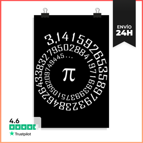 Póster Vertical Número Pi - Camiseta Maths LaTostadora - latostadora.com - Modalova