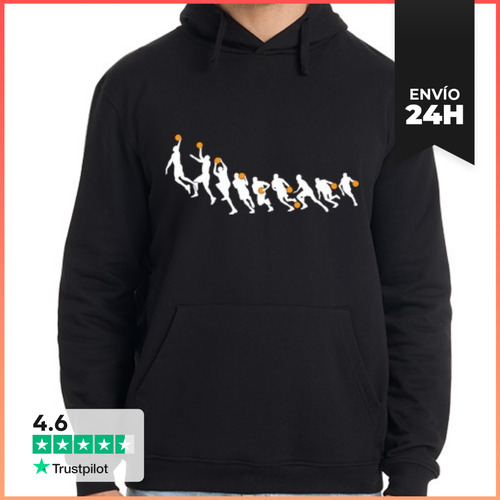 Sudadera Unisex Con Capucha Secuencia De Mate Salto Canasta - latostadora.com - Modalova