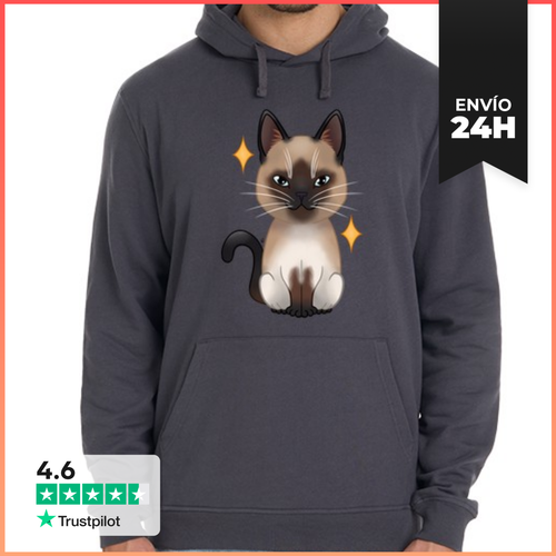 Sudadera Unisex Con Capucha Siames LaTostadora - latostadora.com - Modalova