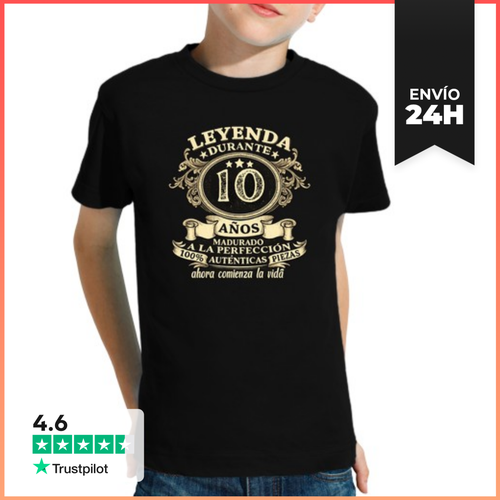 Camiseta Clásica Para Niños Leyenda Durante 10 Años Madurado A La - latostadora.com - Modalova