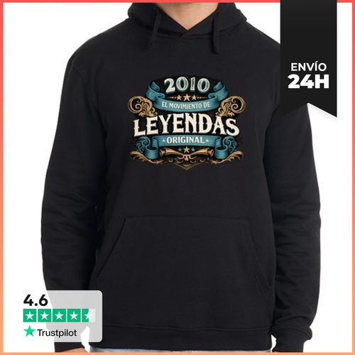 Sudadera Unisex Con Capucha 2010 El Movimiento De Leyendas - latostadora.com - Modalova
