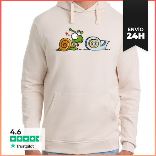Sudadera Unisex Con Capucha Caracol Y Celo - Las Apariencias - latostadora.com - Modalova