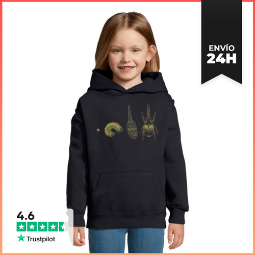 Sudadera Para Niños Con Capucha Beetle Life Cycle LaTostadora - latostadora.com - Modalova