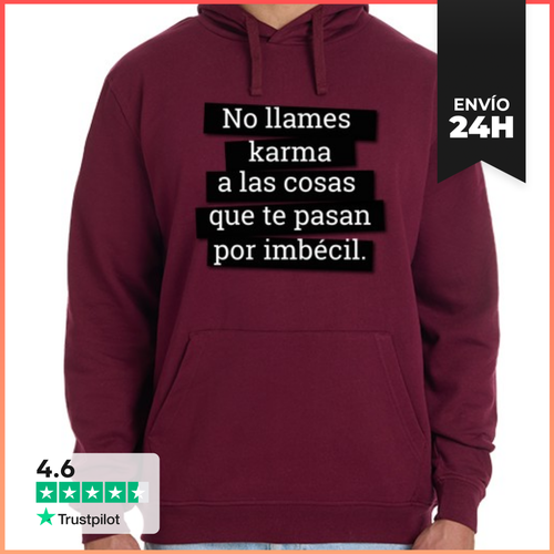 Sudadera Unisex Con Capucha Karma LaTostadora - latostadora.com - Modalova