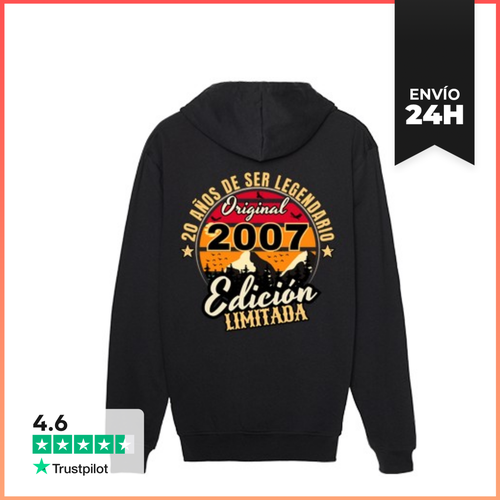 Sudadera Unisex Con Capucha 20 Años De Ser Legendario 2007 - latostadora.com - Modalova