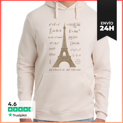 Sudadera Unisex Con Capucha Matemáticas Torre Eiffel Investigador - latostadora.com - Modalova