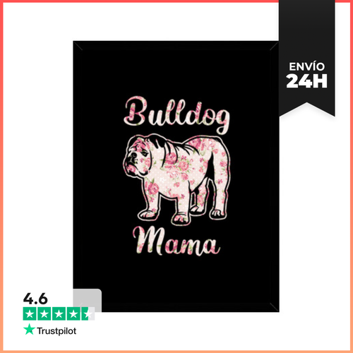 Cuadro Con Marco Vertical Idea De Regalo De Raza De Perro Madre - latostadora.com - Modalova