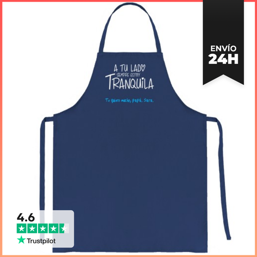 Delantal A Tu Lado Siempre Estoy Tranquila. FO LaTostadora - latostadora.com - Modalova