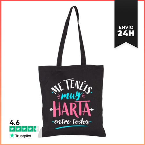 Bolsa De Tela Me Tenéis Muy Harta... LaTostadora - latostadora.com - Modalova