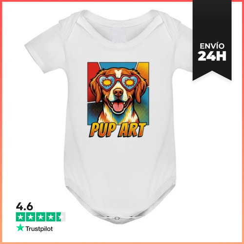 Body Bebé Perro Retro De Pop Art Brittany LaTostadora - latostadora.com - Modalova