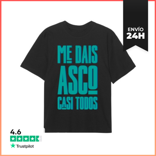 Camiseta Oversize ME DAIS ASCO CASI TODOS LaTostadora - latostadora.com - Modalova