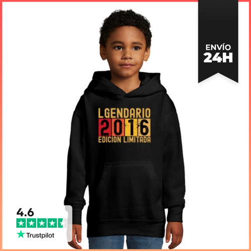 Sudadera Para Niños Con Capucha Legendario 2016 Edicion Limitada - latostadora.com - Modalova
