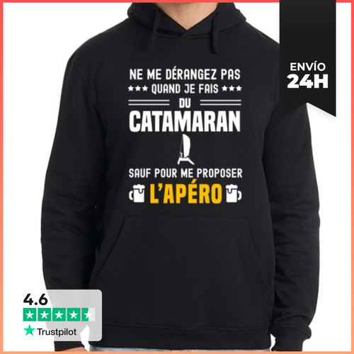 Sudadera Unisex Con Capucha Catamarán No Molestar Excepto - latostadora.com - Modalova