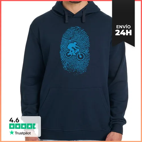 Sudadera Unisex Con Capucha MTB Fingerprint LaTostadora - latostadora.com - Modalova