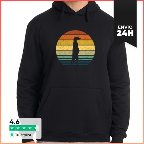 Sudadera Unisex Con Capucha Suricata De La Vendimia LaTostadora - latostadora.com - Modalova