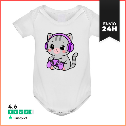 Body Bebé Gato Gaming LaTostadora - latostadora.com - Modalova