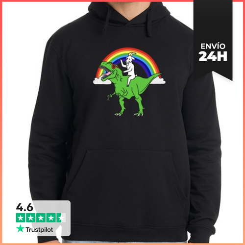 Sudadera Unisex Con Capucha Mascota Cabra Tiranosaurio Rex - latostadora.com - Modalova