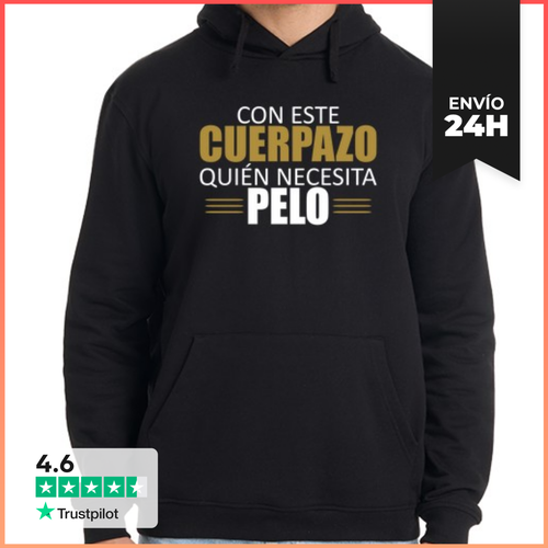 Sudadera Unisex Con Capucha Hombre Con Este Cuerpazo Frase - latostadora.com - Modalova
