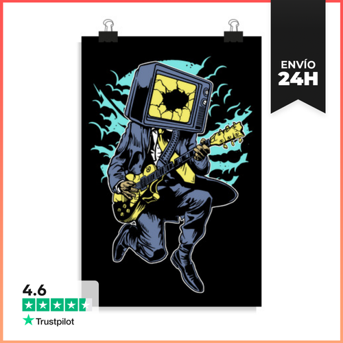 Póster Vertical Death Rock LaTostadora - latostadora.com - Modalova