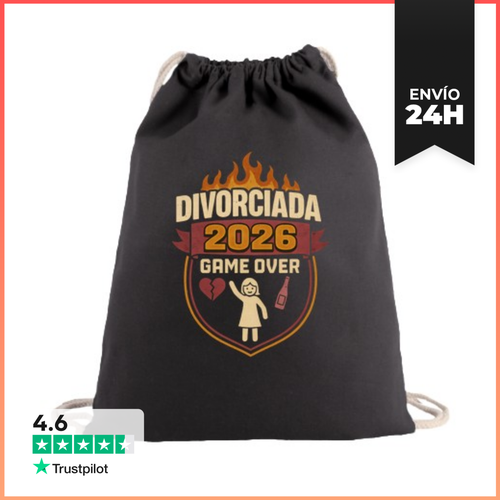 Mochila Saco Con Cuerdas Divorciada 2026 Game Over Vintage - latostadora.com - Modalova