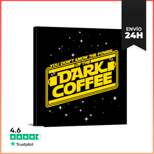Lienzo Cuadrado El Poder Del Café Oscuro LaTostadora - latostadora.com - Modalova