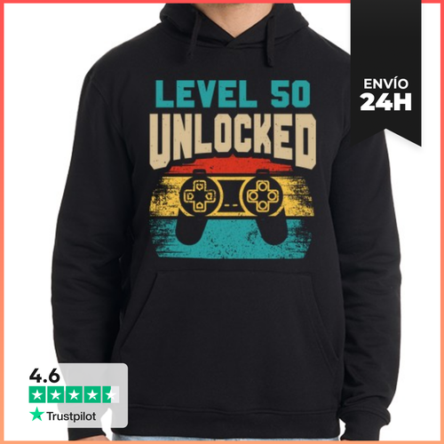 Sudadera Unisex Con Capucha NIVEL 50 DE JUEGO DESBLOQUEADO - latostadora.com - Modalova