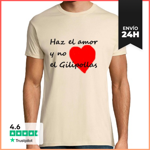 Camiseta Hombre Clásica HAZ EL AMOR LaTostadora - latostadora.com - Modalova