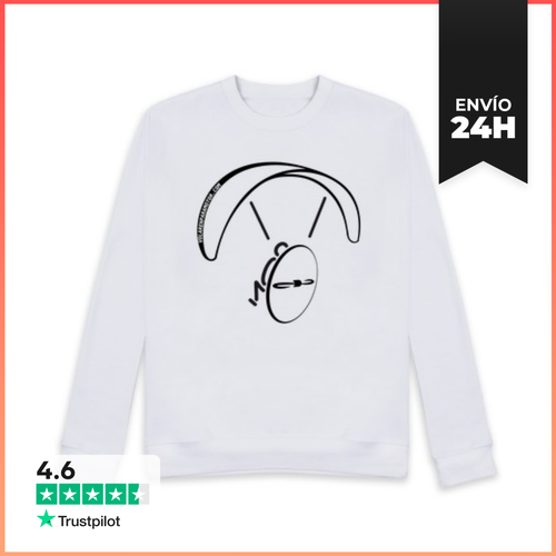 Sudadera Unisex Diseño Paramotor Negro LaTostadora - latostadora.com - Modalova
