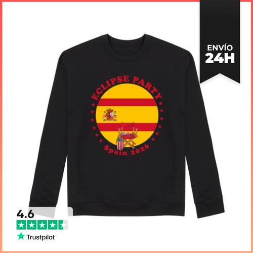 Sudadera Unisex Fiesta De Eclipse España 2026 Eclipse Solar Total - latostadora.com - Modalova
