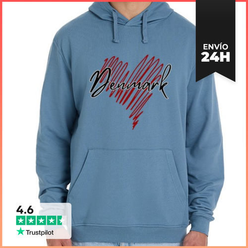 Sudadera Unisex Con Capucha Amo Dinamarca, Orgullo Danés - latostadora.com - Modalova