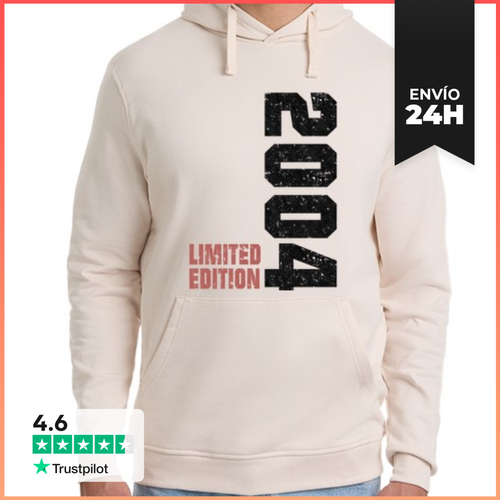 Sudadera Unisex Con Capucha Cumpleaños Edición Limitada 2004 - latostadora.com - Modalova
