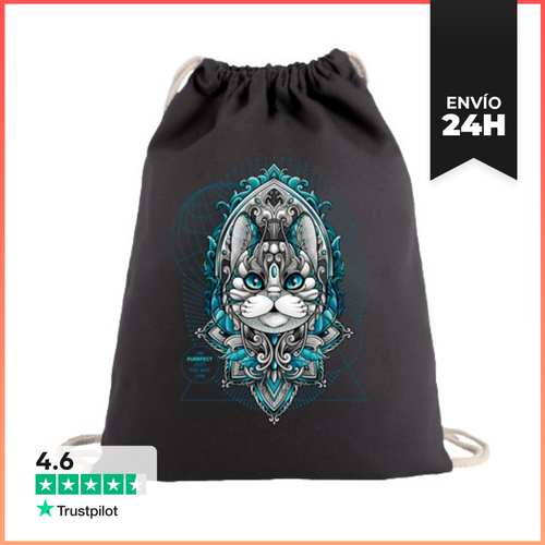 Mochila Saco Con Cuerdas SOY PURRFECTO TAL COMO SOY LaTostadora - latostadora.com - Modalova