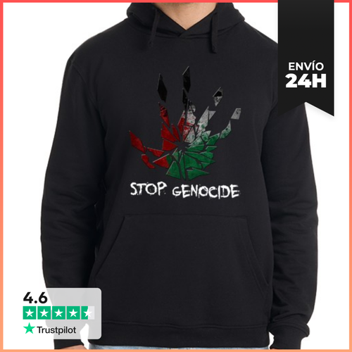 Sudadera Unisex Con Capucha Stop Genocide LaTostadora - latostadora.com - Modalova