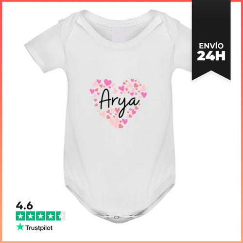 Body Bebé Amo A Arya Corazones Para Arya LaTostadora - latostadora.com - Modalova