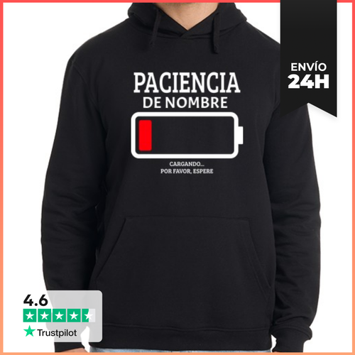 Sudadera Unisex Con Capucha Sudadera Cargando Paciencia Nombre - latostadora.com - Modalova