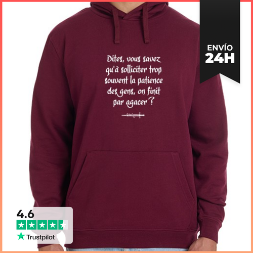 Sudadera Unisex Con Capucha La Paciencia LaTostadora - latostadora.com - Modalova
