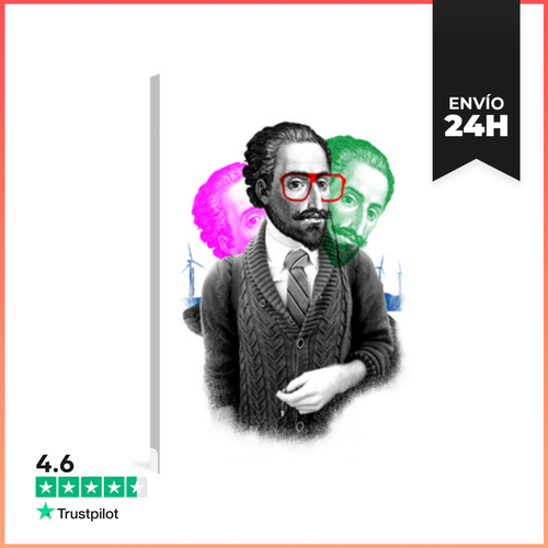 Lienzo Vertical Miguel De Cervantes Lienzo LaTostadora - latostadora.com - Modalova