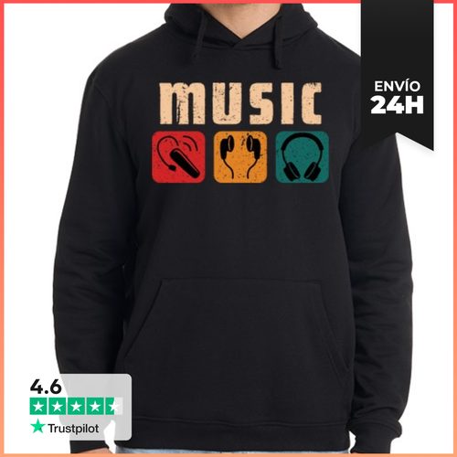 Sudadera Unisex Con Capucha Diseño Musical Para Amantes De La - latostadora.com - Modalova