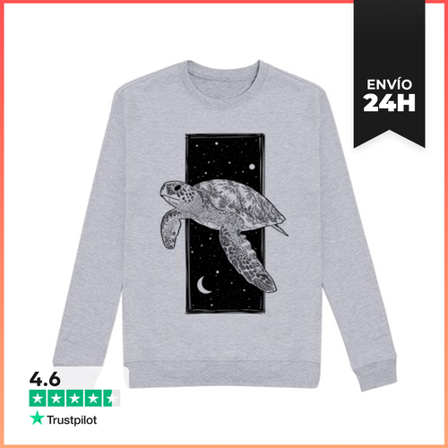 Sudadera Unisex Cosmic Turtle Black Ink - Jersey LaTostadora - latostadora.com - Modalova