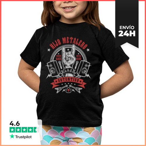 Camiseta Clásica Para Niños Hijo Metalero LaTostadora - latostadora.com - Modalova