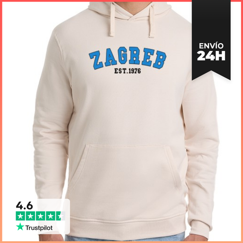Sudadera Unisex Con Capucha Zagreb Est 1976 LaTostadora - latostadora.com - Modalova