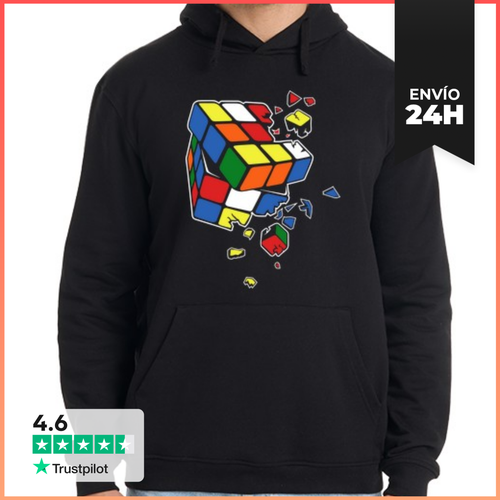 Sudadera Unisex Con Capucha Cubo De Rubik Explosión LaTostadora - latostadora.com - Modalova