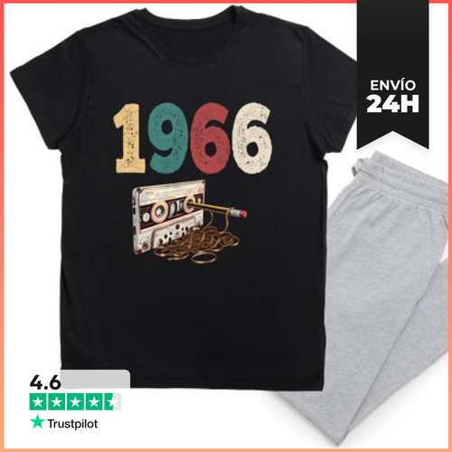 Pijama 1966 Cassette Retro Cumpleaños LaTostadora - latostadora.com - Modalova