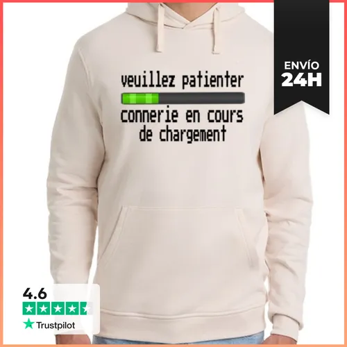 Sudadera Unisex Con Capucha Hombre, Sudadera Con Capucha, Blanco - latostadora.com - Modalova