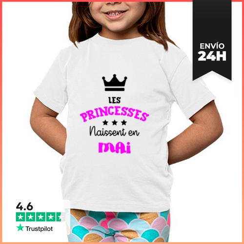 Camiseta Clásica Para Niños Princesas Nacidas En Mayo / Bebé - latostadora.com - Modalova
