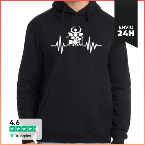 Sudadera Unisex Con Capucha Frecuencia De Batería LaTostadora - latostadora.com - Modalova