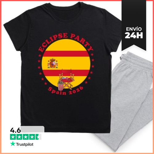 Pijama Fiesta De Eclipse España 2026 Eclipse Solar Total - latostadora.com - Modalova